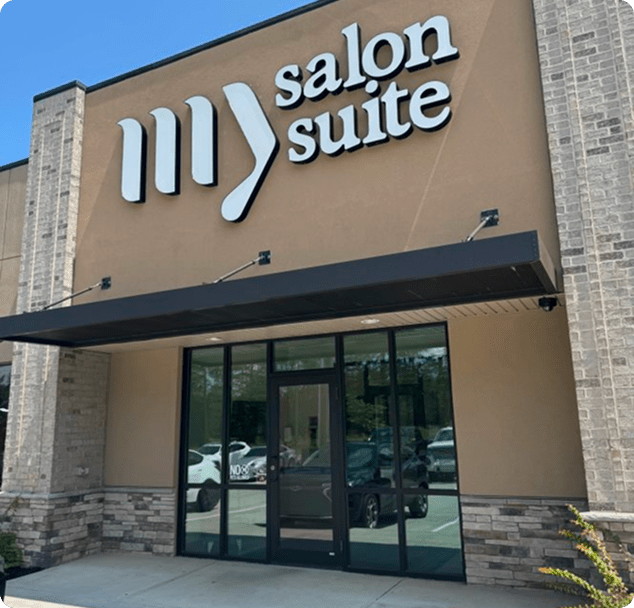 Outside view of My Salon Suites building in Blaine, MN, home to Lite Medical clinic